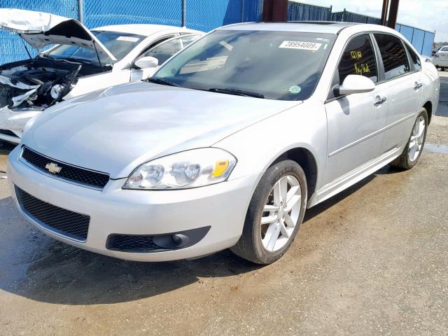 2G1WC5E35D1120736 - 2013 CHEVROLET IMPALA LTZ SILVER photo 2