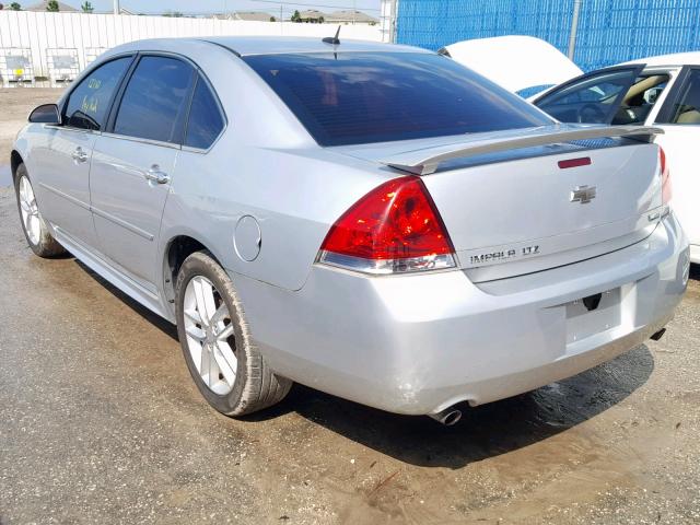 2G1WC5E35D1120736 - 2013 CHEVROLET IMPALA LTZ SILVER photo 3