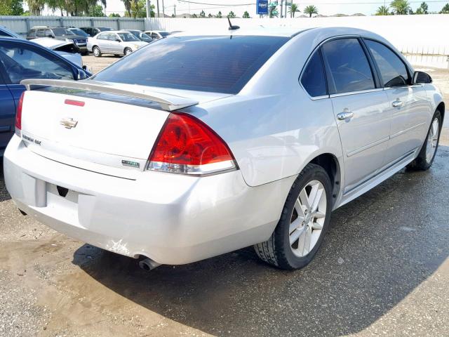 2G1WC5E35D1120736 - 2013 CHEVROLET IMPALA LTZ SILVER photo 4