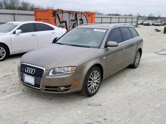 WAUKF78EX7A116243 - 2007 AUDI A4 2.0T AV BEIGE photo 2