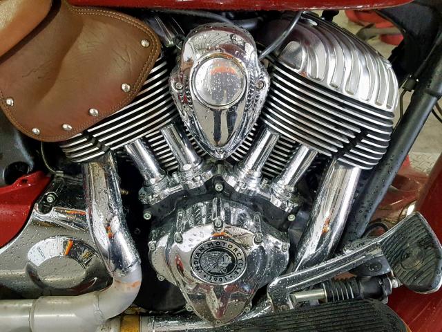 56KTRAAA5F3321257 - 2015 INDIAN MOTORCYCLE CO. ROADMASTER RED photo 7