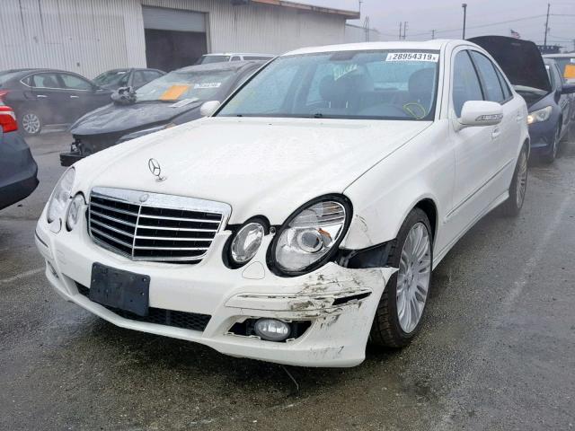 WDBUF56X68B195408 - 2008 MERCEDES-BENZ E 350 WHITE photo 2