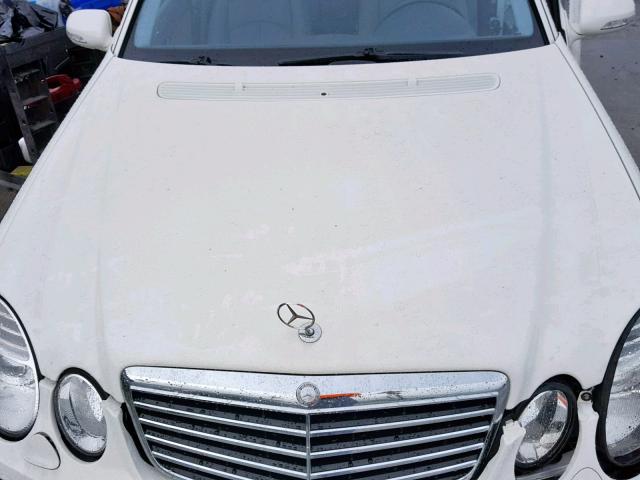 WDBUF56X68B195408 - 2008 MERCEDES-BENZ E 350 WHITE photo 7