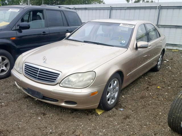 WDBNG70J42A280374 - 2002 MERCEDES-BENZ S 430 GOLD photo 2