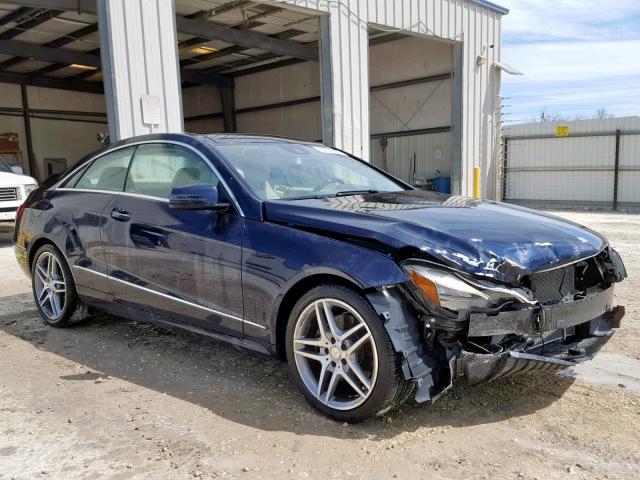 WDDKJ5KB3EF240137 - 2014 MERCEDES-BENZ E 350 BLUE photo 1