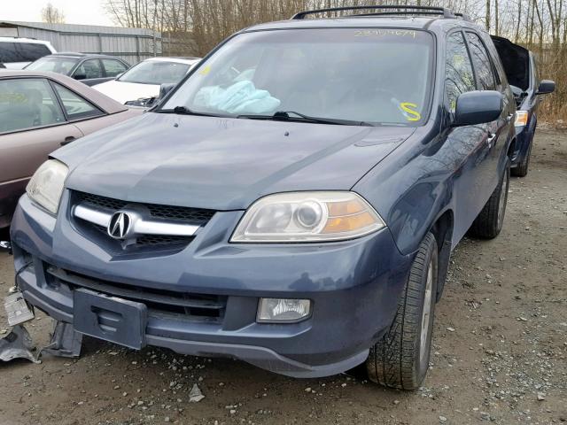 2HNYD18854H517586 - 2004 ACURA MDX TOURIN GRAY photo 2