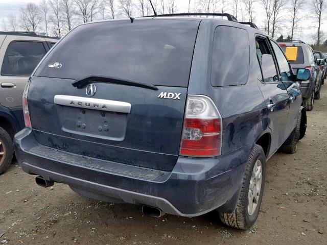 2HNYD18854H517586 - 2004 ACURA MDX TOURIN GRAY photo 4