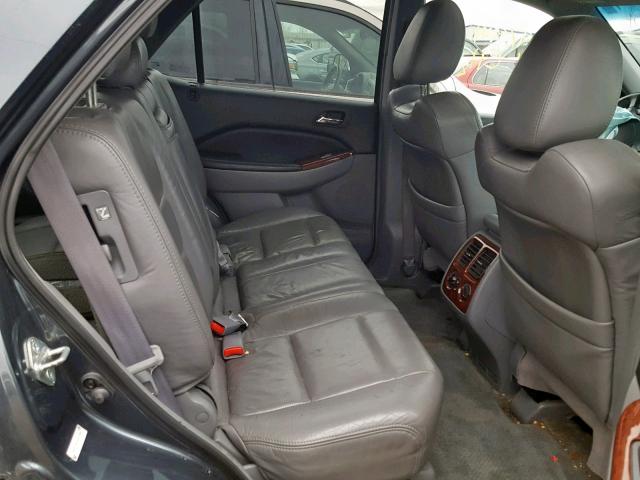 2HNYD18854H517586 - 2004 ACURA MDX TOURIN GRAY photo 6