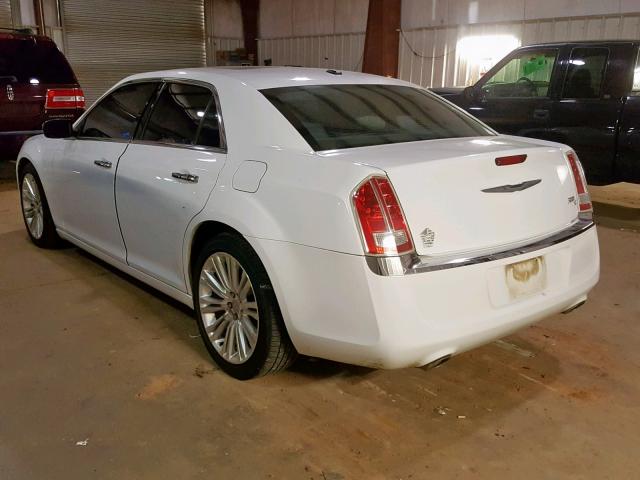 2C3CCAET6CH104090 - 2012 CHRYSLER 300C WHITE photo 3