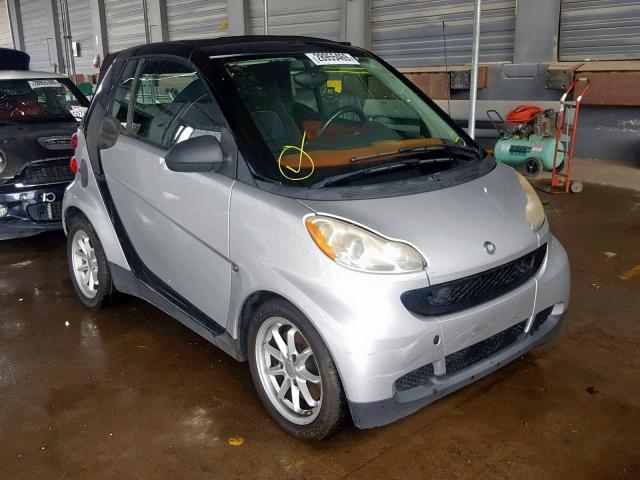 WMEEK31XX8K117857 - 2008 SMART FORTWO PAS 银色 照片 1