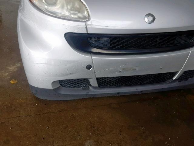 WMEEK31XX8K117857 - 2008 SMART FORTWO PAS 银色 照片 9