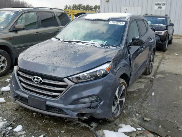 KM8J3CA2XGU169146 - 2016 HYUNDAI TUCSON LIM GRAY photo 2