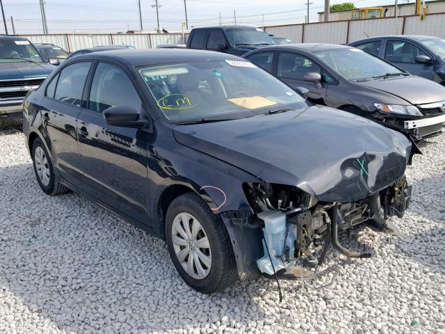 3VW2K7AJ4EM395126 - 2014 VOLKSWAGEN JETTA BASE BLACK photo 1