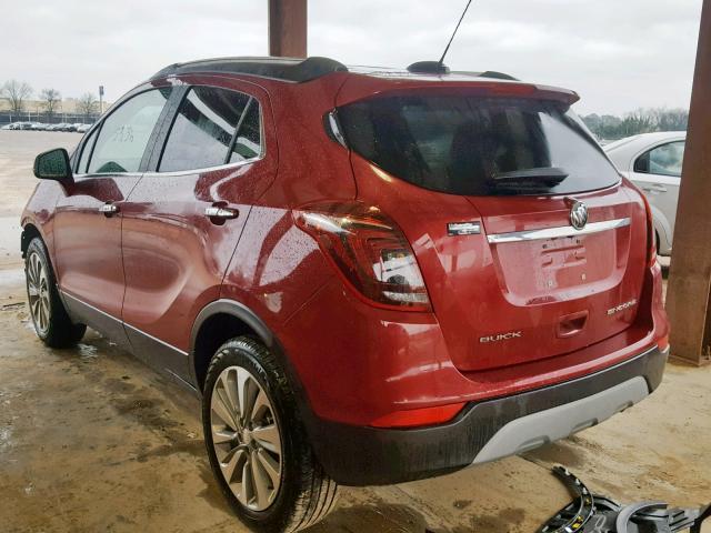 KL4CJASB3JB687196 - 2018 BUICK ENCORE PRE MAROON photo 3