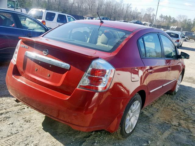 3N1AB6AP4CL773335 - 2012 NISSAN SENTRA 2.0 RED photo 4