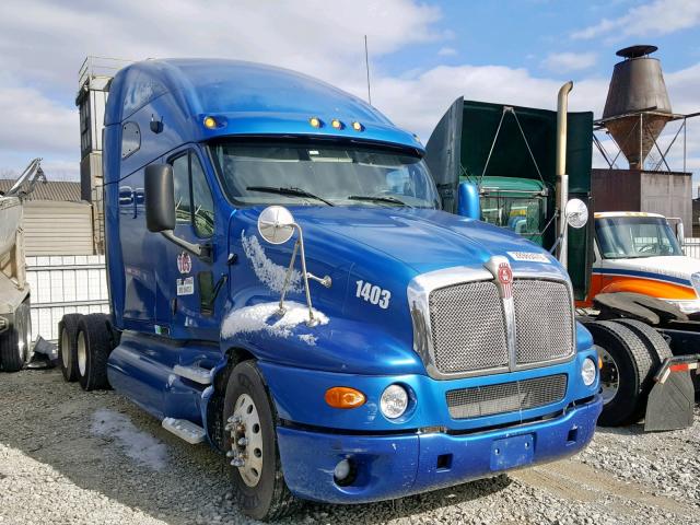 1XKTD49X68J219435 - 2008 KENWORTH CONSTRUCTI BLUE photo 1