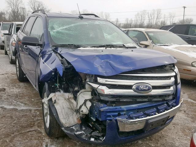 2FMDK3GC6EBA94609 - 2014 FORD EDGE SE BLUE photo 1