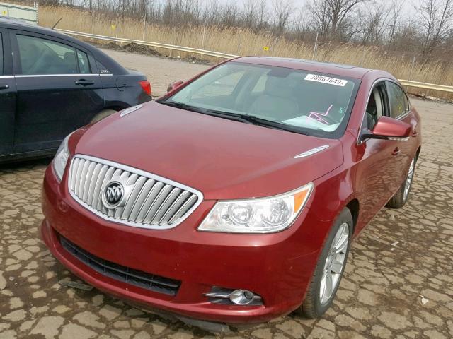 1G4GC5ED4BF135122 - 2011 BUICK LACROSSE C RED photo 2