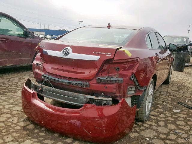 1G4GC5ED4BF135122 - 2011 BUICK LACROSSE C RED photo 4