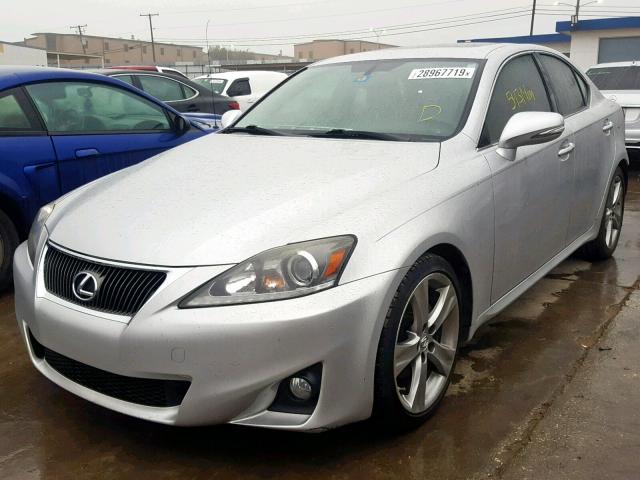 JTHBF5C20C5159768 - 2012 LEXUS IS 250 SILVER photo 2