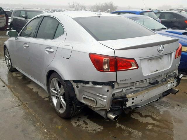 JTHBF5C20C5159768 - 2012 LEXUS IS 250 SILVER photo 3