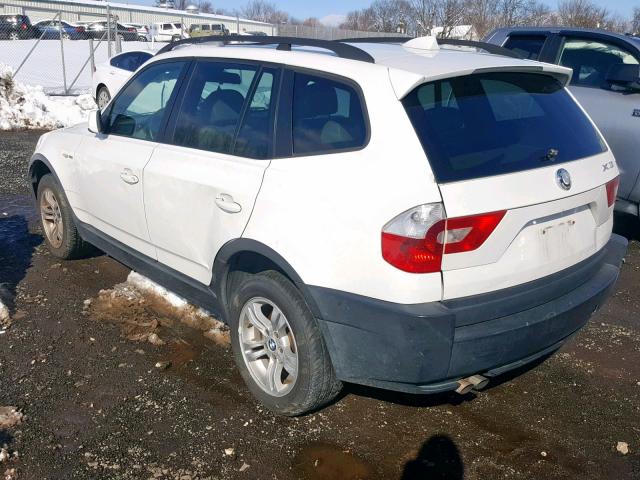 WBXPA93464WD00021 - 2004 BMW X3 3.0I WHITE photo 3