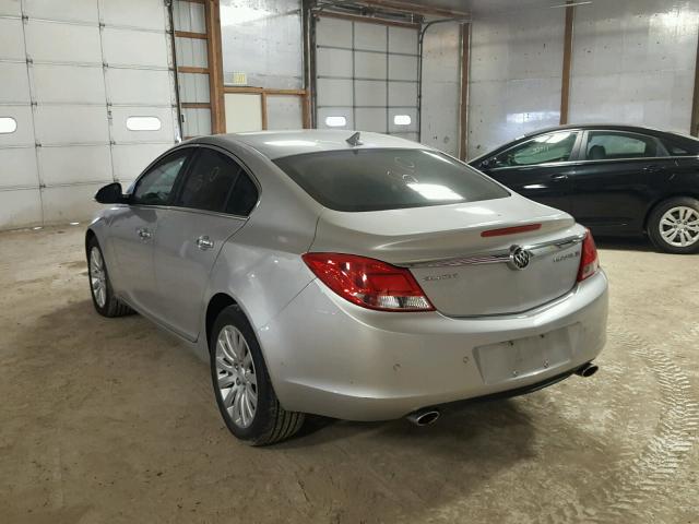 2G4GS5EV0D9122827 - 2013 BUICK REGAL PREM SILVER photo 3