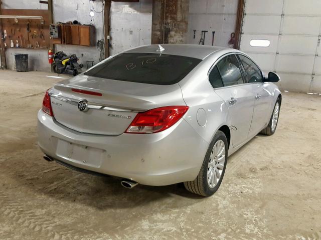 2G4GS5EV0D9122827 - 2013 BUICK REGAL PREM SILVER photo 4