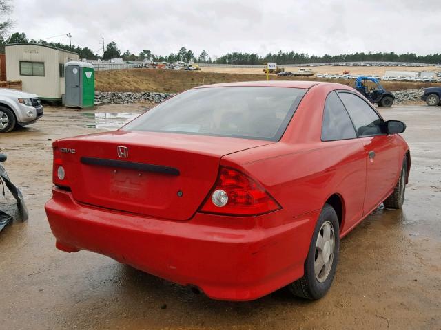 1HGEM22195L064685 - 2005 HONDA CIVIC DX V RED photo 4