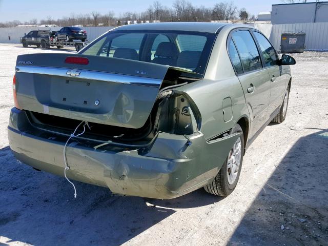 1G1ZS51F36F241941 - 2006 CHEVROLET MALIBU LS GREEN photo 4