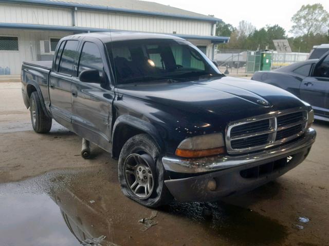 1D7HL48N44S708530 - 2004 DODGE DAKOTA QUA BLACK photo 1