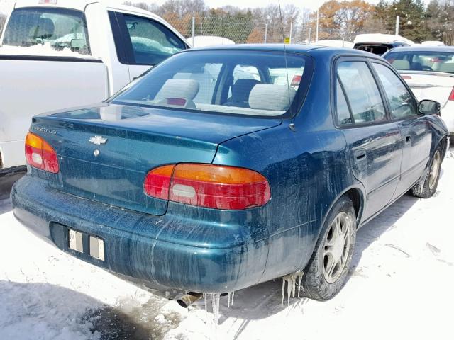 1Y1SK54852Z412280 - 2002 CHEVROLET GEO PRIZM GREEN photo 4