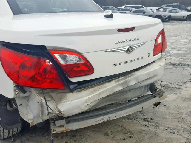 1C3LC55D09N548372 - 2009 CHRYSLER SEBRING TO WHITE photo 9