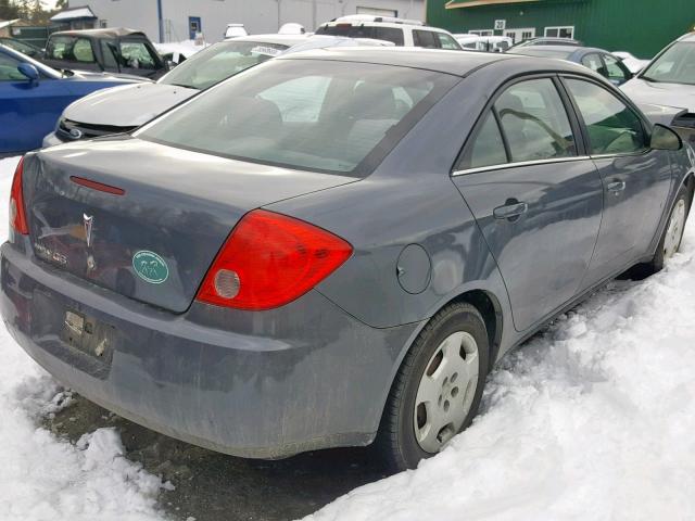 1G2ZF57B784144048 - 2008 PONTIAC G6 VALUE L GRAY photo 4