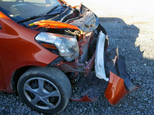 JTNJJXB09DJ025787 - 2013 TOYOTA SCION IQ ORANGE photo 9