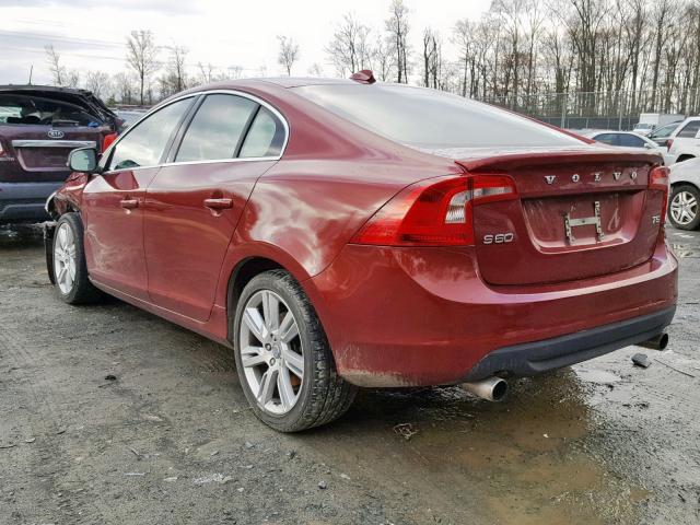 YV1622FS5C2041932 - 2012 VOLVO S60 T5 RED photo 3