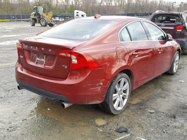 YV1622FS5C2041932 - 2012 VOLVO S60 T5 RED photo 4