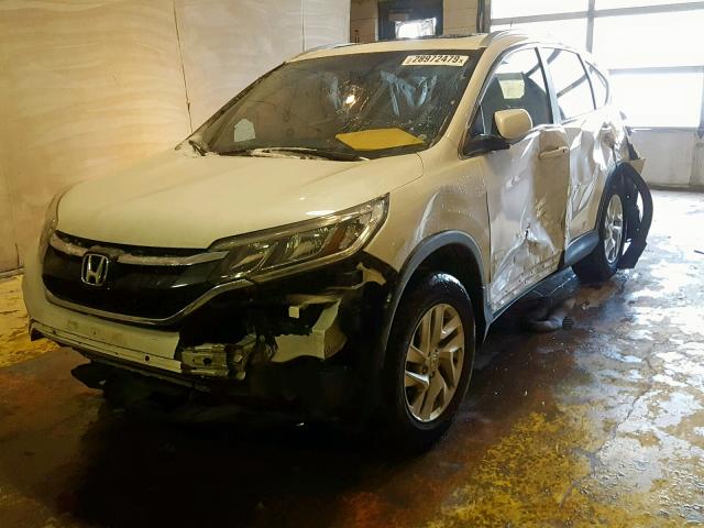 5J6RM4H71FL073710 - 2015 HONDA CR-V EXL WHITE photo 2