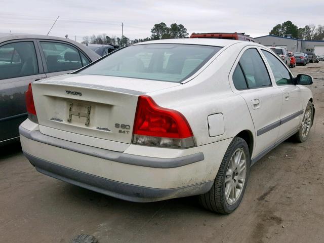 YV1RS58D422122772 - 2002 VOLVO S60 2.4T WHITE photo 4