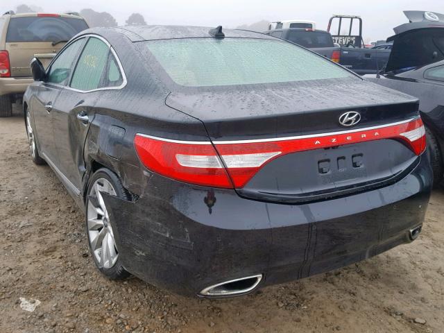 KMHFH4JG3CA162494 - 2012 HYUNDAI AZERA GLS BLACK photo 3