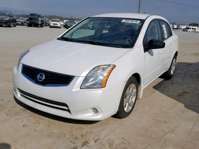 3N1AB6AP5CL776647 - 2012 NISSAN SENTRA 2.0 WHITE photo 2