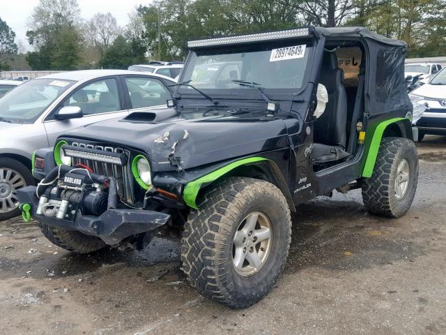 1J4FA29144P772183 - 2004 JEEP WRANGLER / BLACK photo 2