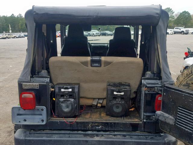 1J4FA29144P772183 - 2004 JEEP WRANGLER / BLACK photo 9