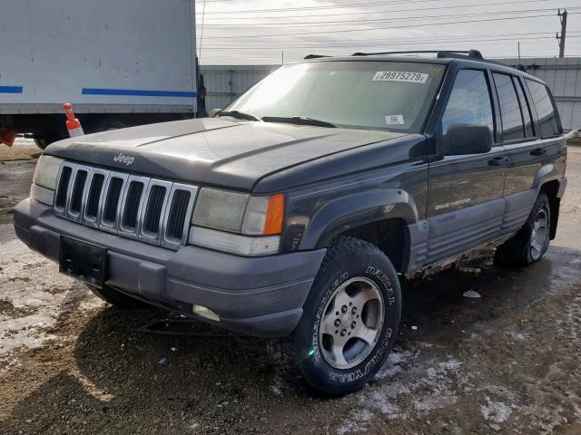 1J4GZ58S9TC183726 - 1996 JEEP GRAND CHER BLACK photo 2