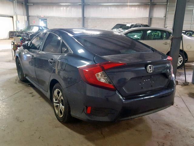 2HGFC2F57HH563734 - 2017 HONDA CIVIC LX BLUE photo 3