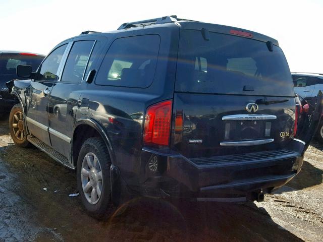 5N3AA08C84N810987 - 2004 INFINITI QX56 BLACK photo 3