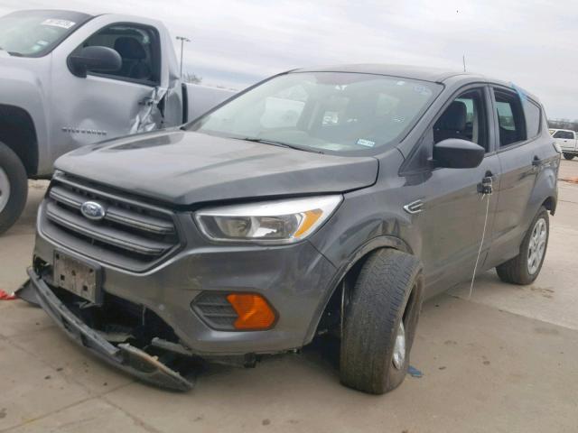 1FMCU0F73HUE34645 - 2017 FORD ESCAPE S GRAY photo 2