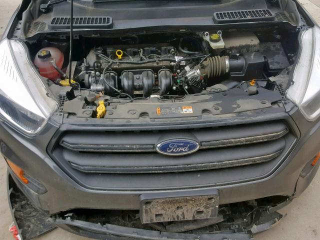 1FMCU0F73HUE34645 - 2017 FORD ESCAPE S GRAY photo 7