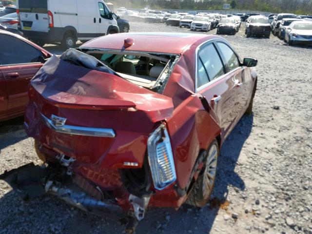 1G6AR5S38F0104441 - 2015 CADILLAC CTS LUXURY RED photo 4