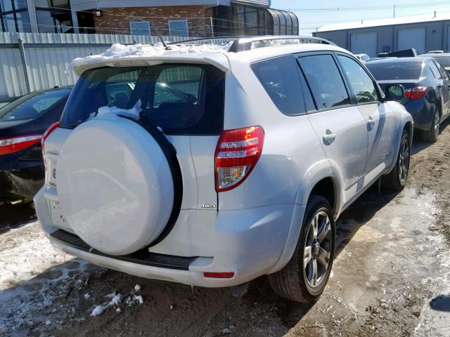 2T3BF32V49W011657 - 2009 TOYOTA RAV4 SPORT WHITE photo 4